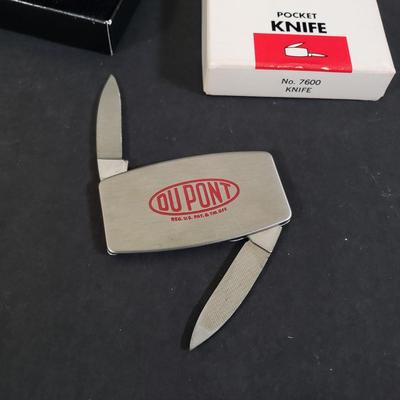 LOT 81D: DuPont Collection; Zippo Pocket Knife, Bookends and More