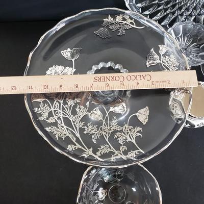LOT 83K: Vintage Servingware; Wedgwood, Silver Overlay, and More