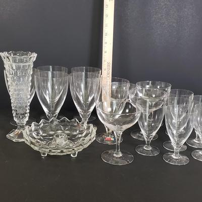 LOT 84D: Fostoria Glass Assortment: Puritan and American Collection