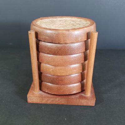 LOT 85D: MCM Servingware; Couroc, Wooden Turned Bowls, Woodcroftery Set, and More