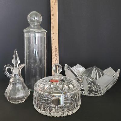 LOT 87K: Vintage Glass and Crystal Collection- Gorham, Beyer & Princess House
