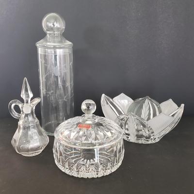 LOT 87K: Vintage Glass and Crystal Collection- Gorham, Beyer & Princess House