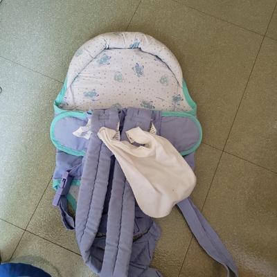 LOT 93G: Vintage Pram Baby Carriage, Vintage Baby Accessories, Large Cloth Dolls