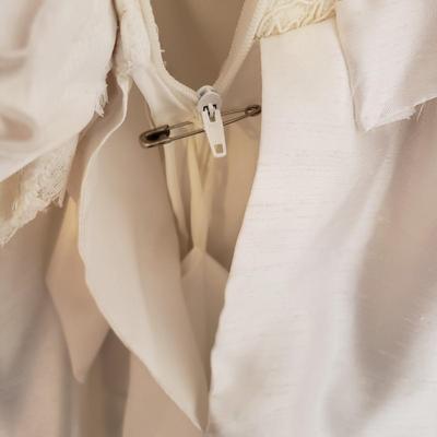 LOT 95X: Vintage Wedding Gown with Hair Accessory