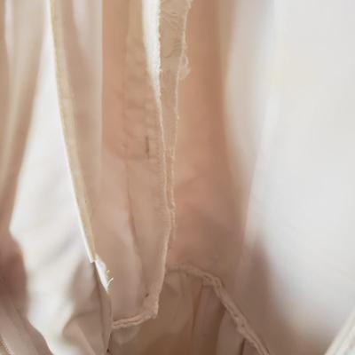 LOT 95X: Vintage Wedding Gown with Hair Accessory
