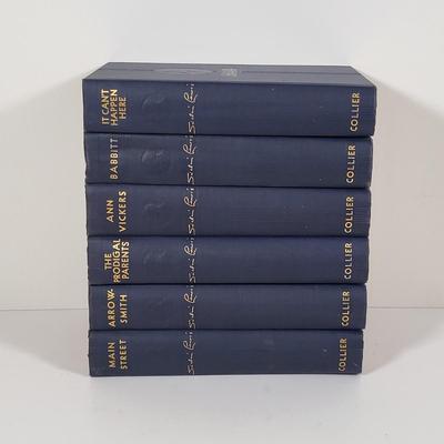 LOT 105B: Six Vintage 1920's Hard Back Books by Sinclair Lewis