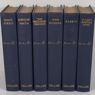 LOT 105B: Six Vintage 1920's Hard Back Books by Sinclair Lewis