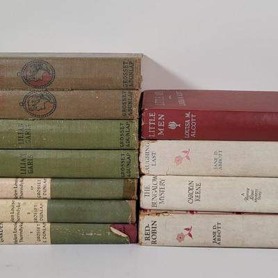 LOT 107B: Eleven Vintage Hard Back Books Featuring Nancy Drew and More