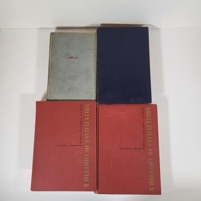 LOT 108B: Nine Vintage Hard Back Books Featuring World History and More