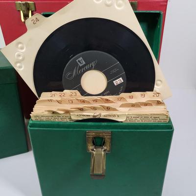 LOT 113L: Three Latched Vinyl Record Box Containers Filled with Assorted Albums