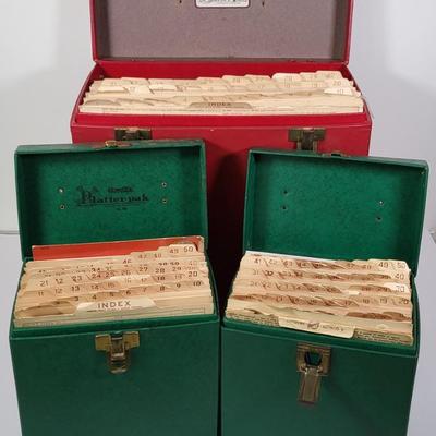 LOT 113L: Three Latched Vinyl Record Box Containers Filled with Assorted Albums