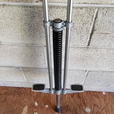 LOT 117G: Vintage Metal POGO Stick and Purple Skip It Toy