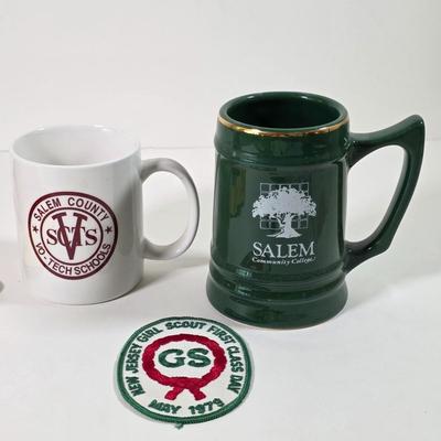 LOT 142D: Collection of Vintage Local Salem County Items, Including A Salem County History Book, Vinyl Records & More