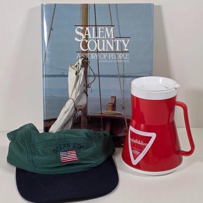 LOT 142D: Collection of Vintage Local Salem County Items, Including A Salem County History Book, Vinyl Records & More