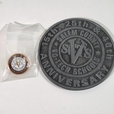 LOT 142D: Collection of Vintage Local Salem County Items, Including A Salem County History Book, Vinyl Records & More