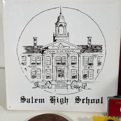 LOT 142D: Collection of Vintage Local Salem County Items, Including A Salem County History Book, Vinyl Records & More