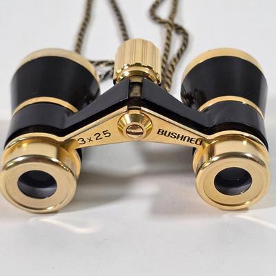 LOT 143D: Bushnell 3 x 25 Theater & Opera Binoculars, Vintage Digital Travel Alarm Clock & More