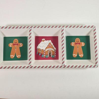 LOT 144D: Christmas in July! Vintage Lefton Holly Berry Collection Ceramic Sleigh & Leaf Dish, Ceramic Poinsettia Dishes, Snowman...