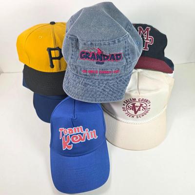 LOT 146D: Baseball/Bucket Hat Collection, Includes MBL Pittsburgh Pirates, Local Salem County Baseball Caps & More