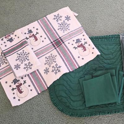 LOT 149D: Vintage Linen Lot Filled W/Seasonal & Everyday Items, Kitchen Towels, Pot Holders, Aprons, Table Cloths, Runners, Crocheted...