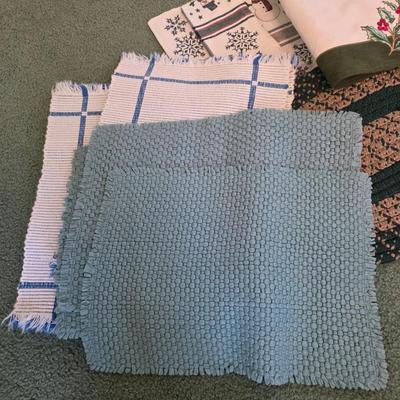 LOT 149D: Vintage Linen Lot Filled W/Seasonal & Everyday Items, Kitchen Towels, Pot Holders, Aprons, Table Cloths, Runners, Crocheted...