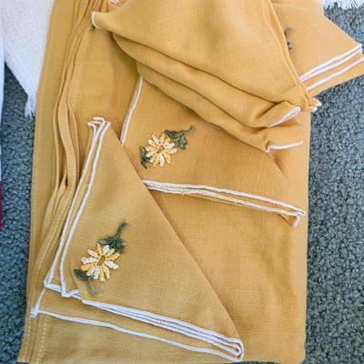 LOT 149D: Vintage Linen Lot Filled W/Seasonal & Everyday Items, Kitchen Towels, Pot Holders, Aprons, Table Cloths, Runners, Crocheted...
