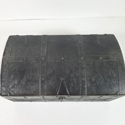LOT 151D: Vintage Kennedy MFG Storage Box W/Keys, Hinge Lid Pewter Stein, Militiary & Local Business Mugs