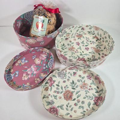 LOT 154L: Vintage Floral/Country Home Decor, Includes Framed Signed Basket of Flowers Picture by Rosalind Oesterle, Dried Floral Decor,...