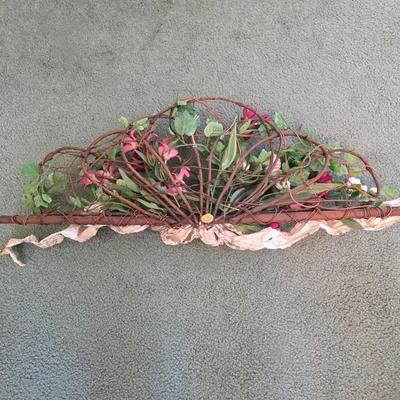 LOT 154L: Vintage Floral/Country Home Decor, Includes Framed Signed Basket of Flowers Picture by Rosalind Oesterle, Dried Floral Decor,...