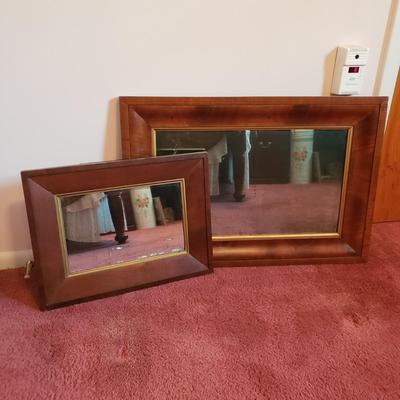 LOT 163X: Antique Wooden Framed Mirrors