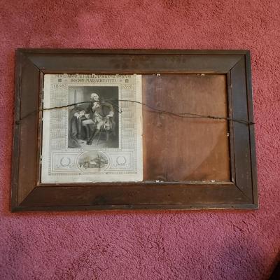 LOT 163X: Antique Wooden Framed Mirrors