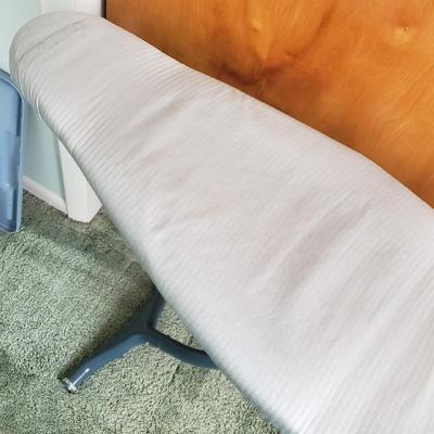 LOT 168Y: Vintage Metal Folding Ironing Board with Black&Decker Iron