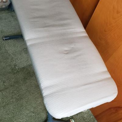 LOT 168Y: Vintage Metal Folding Ironing Board with Black&Decker Iron