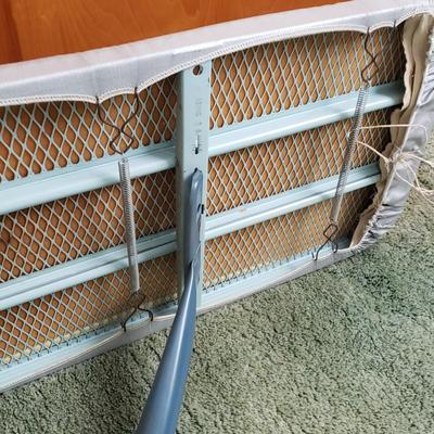 LOT 168Y: Vintage Metal Folding Ironing Board with Black&Decker Iron