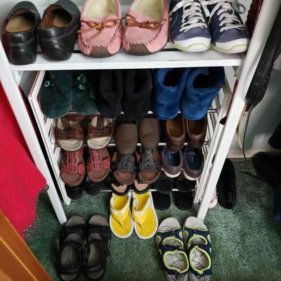 LOT 174Y: Closet Contents; Assortment of Women's Clothing, Shoes, and More