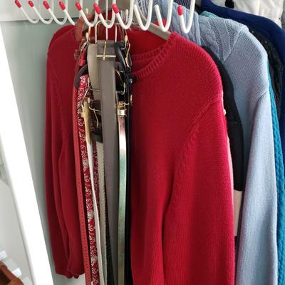 LOT 174Y: Closet Contents; Assortment of Women's Clothing, Shoes, and More