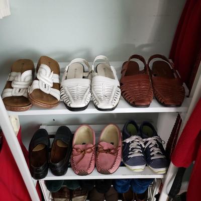 LOT 174Y: Closet Contents; Assortment of Women's Clothing, Shoes, and More