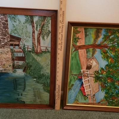 LOT 179Z: Set of Original Framed Landscape Artwork