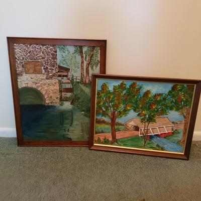 LOT 179Z: Set of Original Framed Landscape Artwork