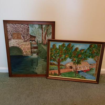 LOT 179Z: Set of Original Framed Landscape Artwork
