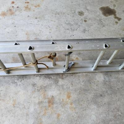 LOT 201G: Twelve Step Metal Extension Ladder