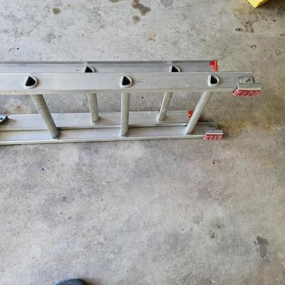 LOT 201G: Twelve Step Metal Extension Ladder