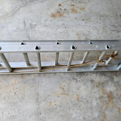 LOT 201G: Twelve Step Metal Extension Ladder