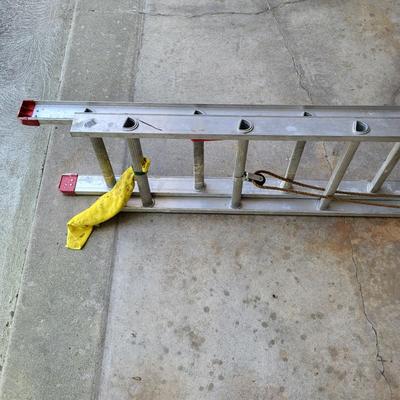 LOT 201G: Twelve Step Metal Extension Ladder