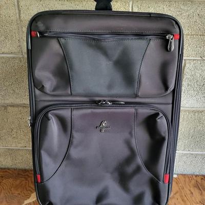 LOT 203G: Six Various Sized Travel Luggage with Assorted Accessories