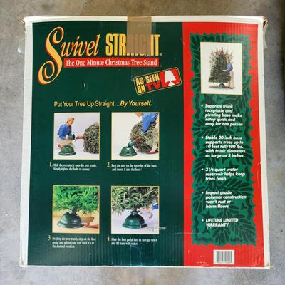 LOT 205G: Plastic Christmas Tree with Stand in Box