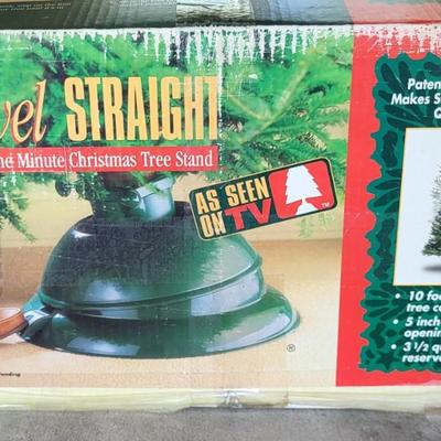 LOT 205G: Plastic Christmas Tree with Stand in Box