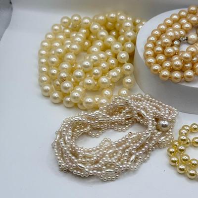 LOT 247J: NWT Marbella Drop Earrings & “Pearl” Necklaces