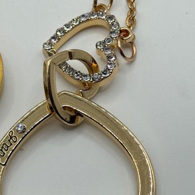 LOT 248J: Grandma Necklaces: Linked Hearts & Origami Owl
