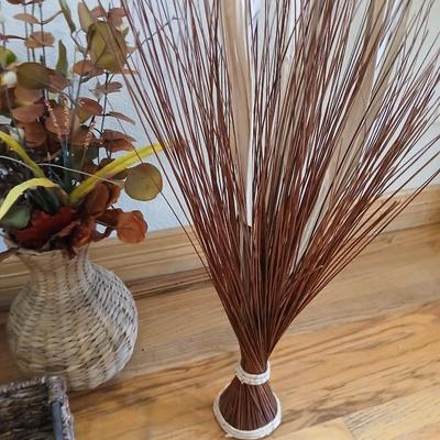 Lot of Rustic Woven Decor & Natural Accents